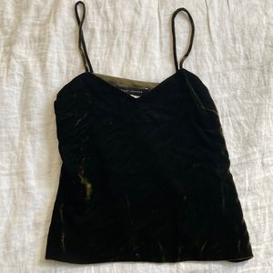 SALLY LAPONTE velvet green cami